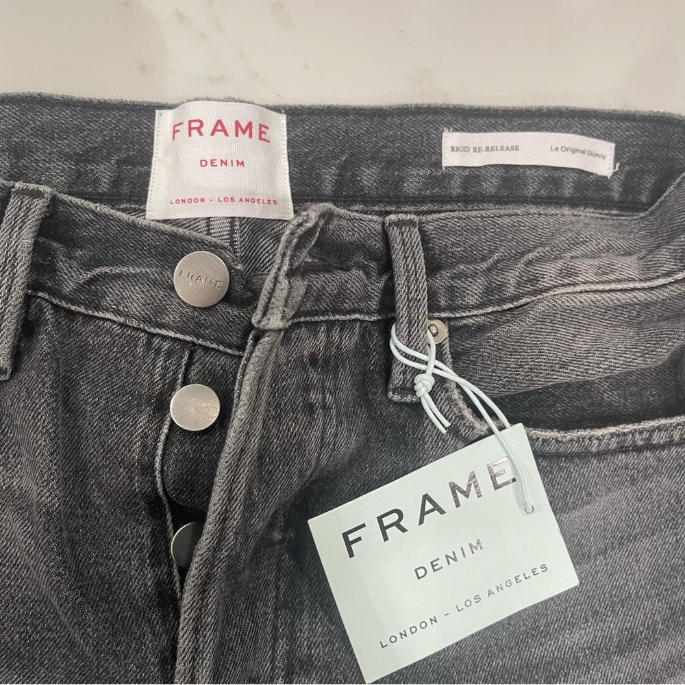 NWT Frame Denim high rise rigid re-release Le Original Skinny jean - Picture 10 of 16